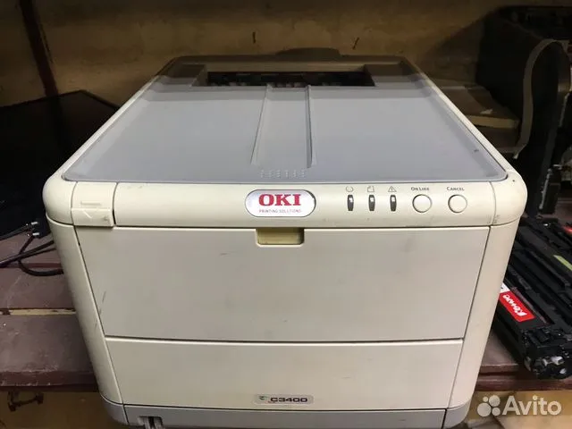 Лазерный цветной принтер oki c3400 на запчасти