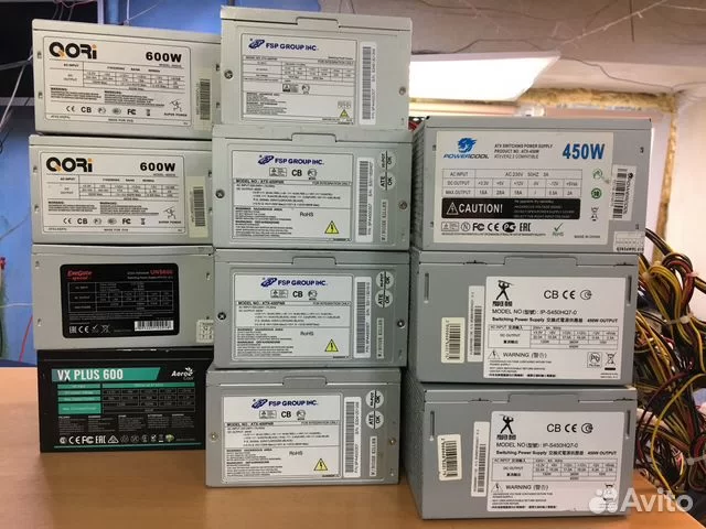 Блоки питания разных брендов 250+600w. Гарантия