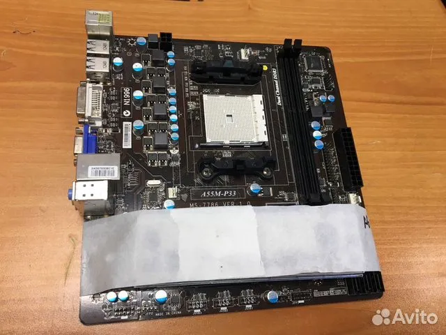 Материнская плата MSI A55M-P33. Авито доставка